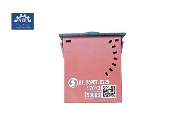 81.25907.0225 燈光亮度翹板開關  Light level warping switch  SHACMAN  F3000   Electrical parts for truck cab
