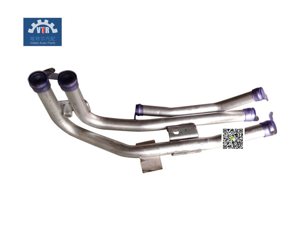 DZ14251845001  暖風水管鋁管(底盤)  Warm air pipe Aluminum pipe (chassis)  SHACMAN  X3000  Truck heating mechanism parts
